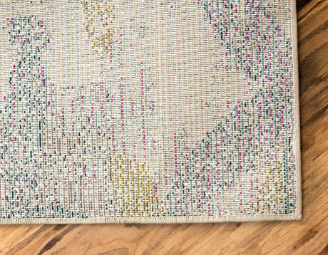 Beige 4' 1 x 6' 1 Positano Rectangle Area Rug Coastal Marine Beach Design Carpet for Modern Living Rooms, Dining, Bedroom, Office for Sale at Rug Engine