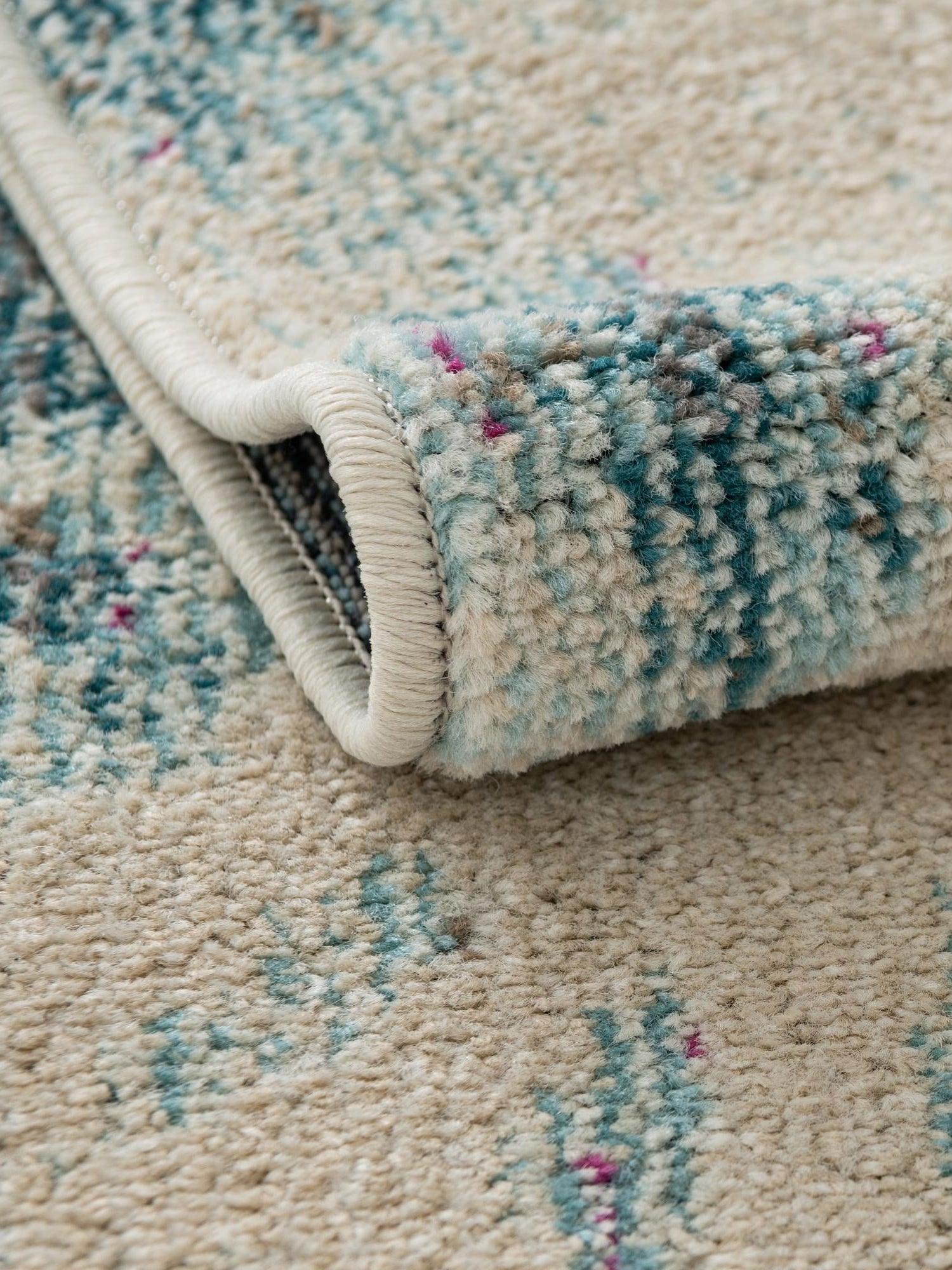 Light Blue 2' 7 x 10' Positano Runner Area Rug Coastal Marine Beach Design Carpet for Modern Living Rooms, Dining, Bedroom, Office for Sale at Rug Engine