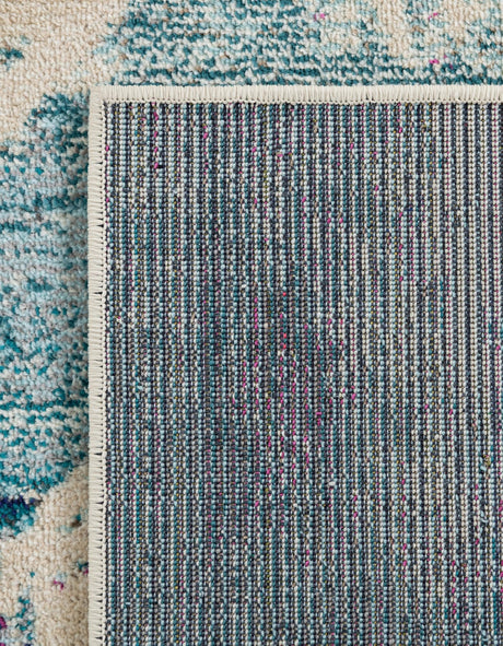 Light Blue 2' x 8' Positano Runner Area Rug Coastal Marine Beach Design Carpet for Modern Living Rooms, Dining, Bedroom, Office for Sale at Rug Engine
