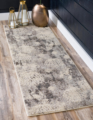 Light Gray 2' 2 x 6' 7 Positano Runner Area Rug Coastal Marine Beach Design Carpet for Modern Living Rooms, Dining, Bedroom, Office for Sale at Rug Engine