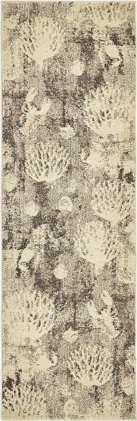 Light Gray 2' 2 x 6' 7 Positano Runner Area Rug Coastal Marine Beach Design Carpet for Modern Living Rooms, Dining, Bedroom, Office for Sale at Rug Engine