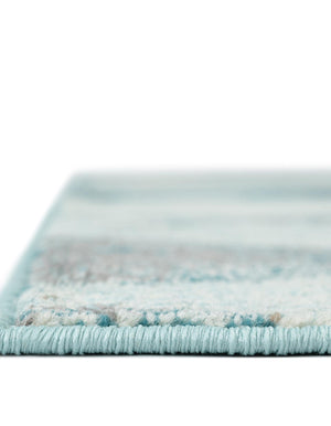 Light Blue 4' 1 x 6' 1 Positano Rectangle Area Rug Coastal Marine Beach Design Carpet for Modern Living Rooms, Dining, Bedroom, Office for Sale at Rug Engine