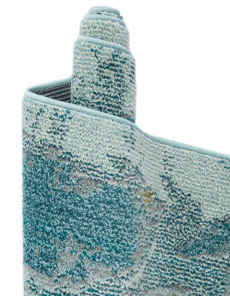 Light Blue 9' x 12' 2 Positano Rectangle Area Rug Coastal Marine Beach Design Carpet for Modern Living Rooms, Dining, Bedroom, Office for Sale at Rug Engine