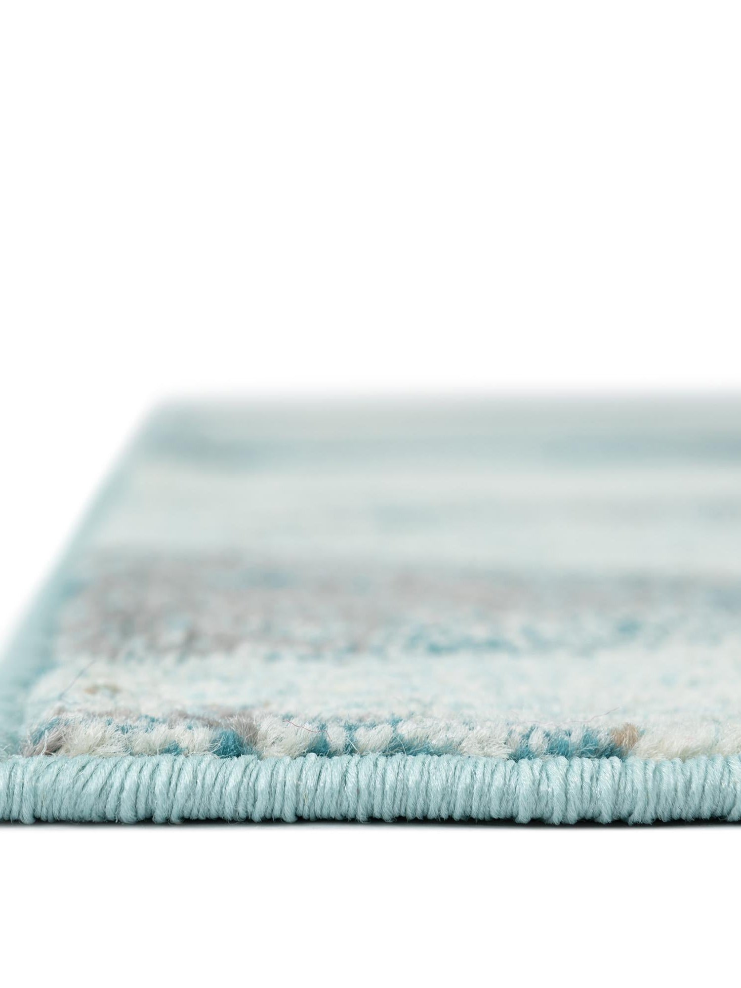 Light Blue 2' 7 x 10' Positano Runner Area Rug Coastal Marine Beach Design Carpet for Modern Living Rooms, Dining, Bedroom, Office for Sale at Rug Engine