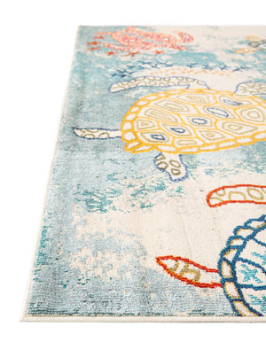 Beige 9' x 12' 2 Positano Rectangle Area Rug Coastal Marine Beach Design Carpet for Modern Living Rooms, Dining, Bedroom, Office for Sale at Rug Engine