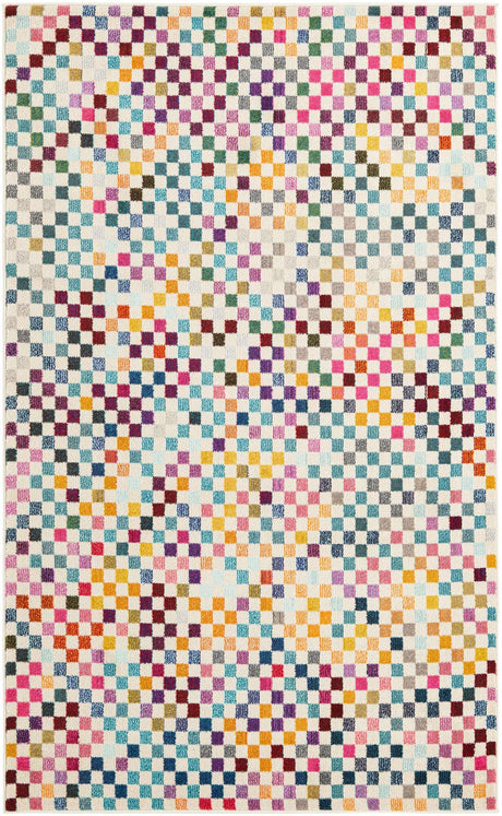 Multicolor 5' x 8' Chromatic Rectangle Area Rug 100% Polypropylene With Cotton Backing Abstract Modern Colorful Carpet Mat for Home Decor & Interior Design for Sale at Rug Engine