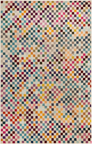 Multicolor 4' x 6' Chromatic Rectangle Area Rug 100% Polypropylene With Cotton Backing Abstract Modern Colorful Carpet Mat for Home Decor & Interior Design for Sale at Rug Engine