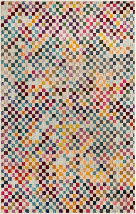 Multicolor 4' x 6' Chromatic Rectangle Area Rug 100% Polypropylene With Cotton Backing Abstract Modern Colorful Carpet Mat for Home Decor & Interior Design for Sale at Rug Engine