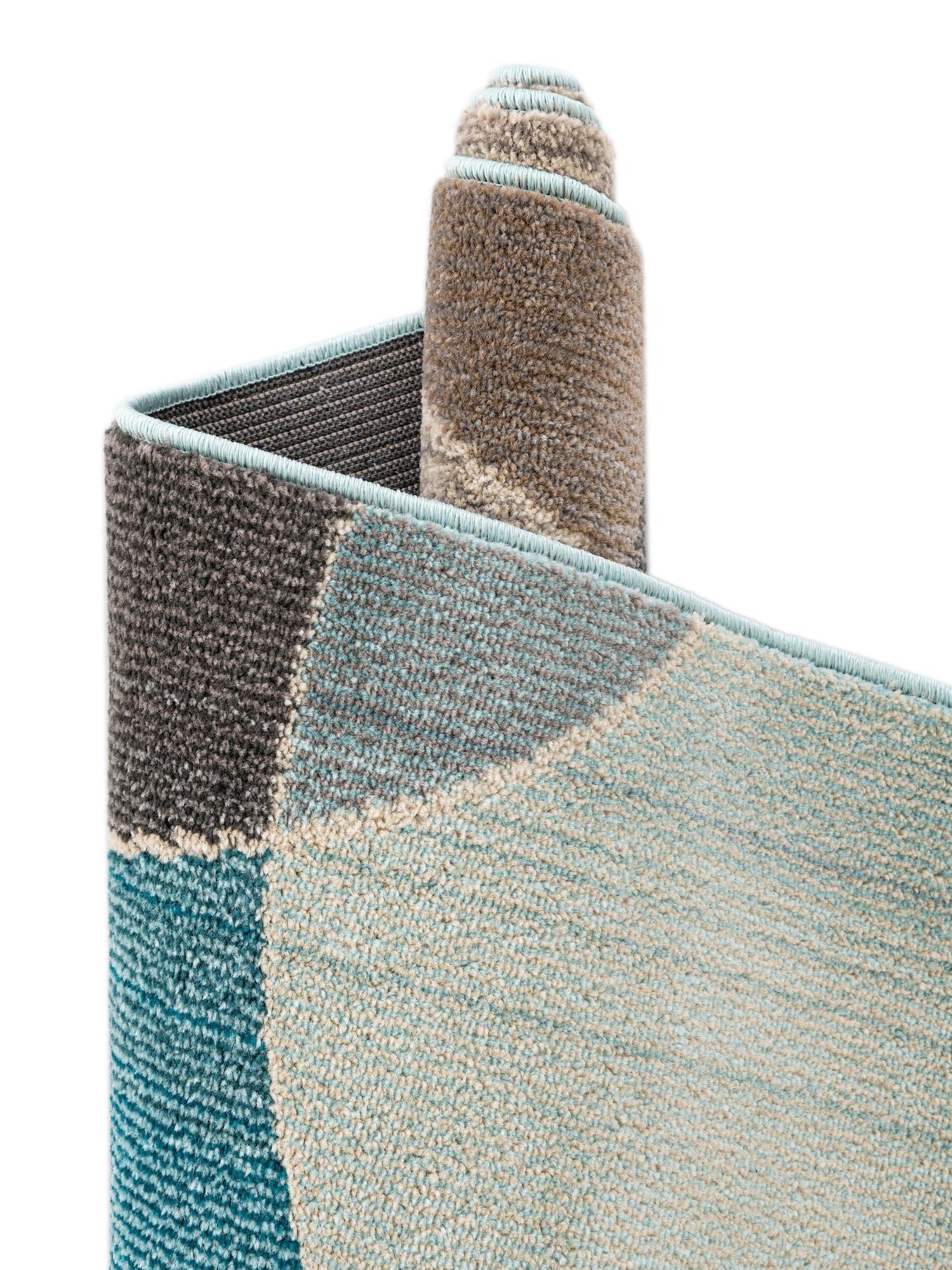 Blue 5' 1 x 8' Chromatic Rectangle Area Rug 100% Polypropylene With Cotton Backing Abstract Modern Colorful Carpet Mat for Home Decor & Interior Design for Sale at Rug Engine