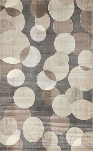 Gray 10' 6 x 16' 5 Chromatic Rectangle Area Rug 100% Polypropylene With Cotton Backing Abstract Modern Colorful Carpet Mat for Home Decor & Interior Design for Sale at Rug Engine