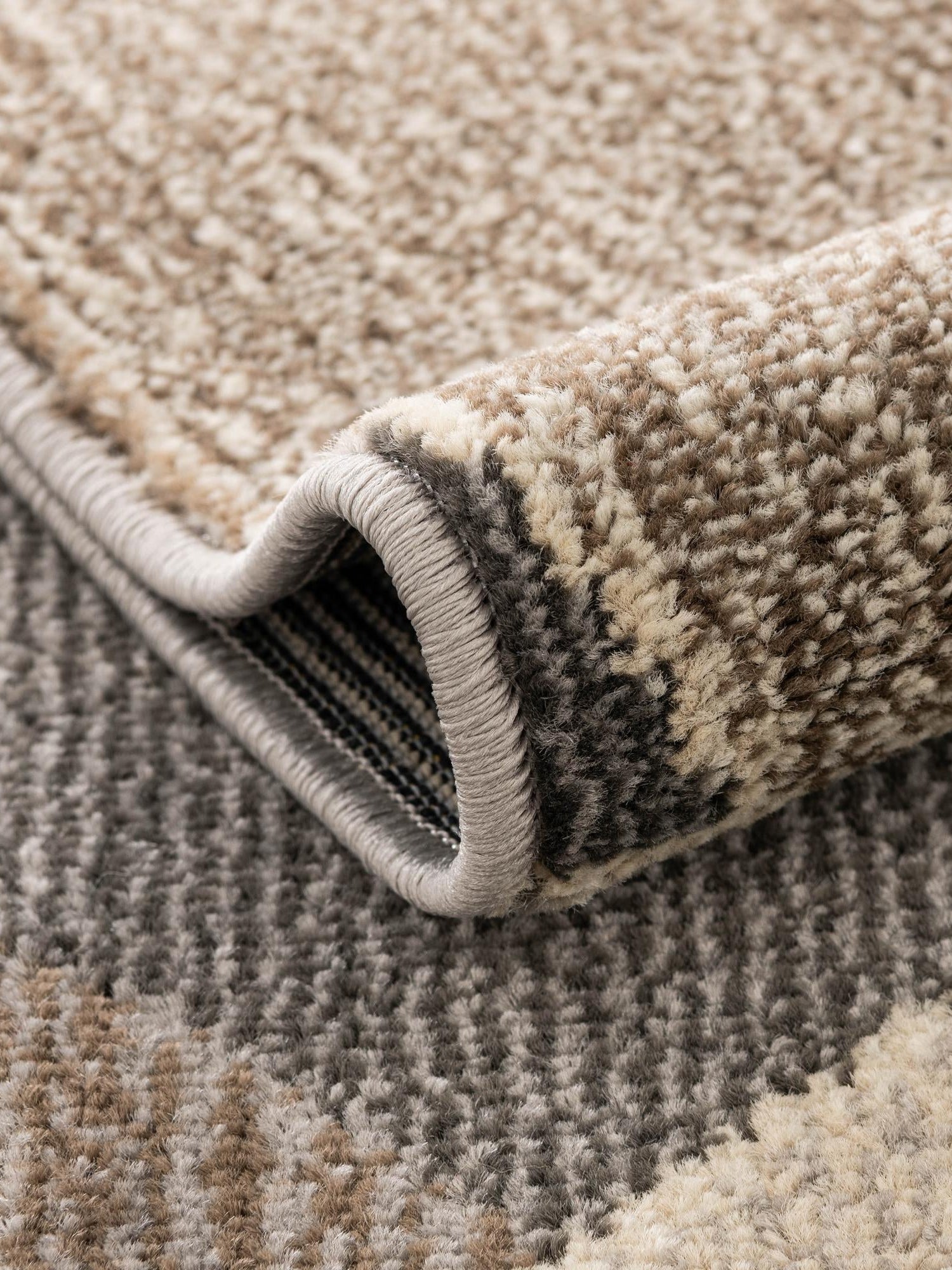 Gray 8' x 10' Chromatic Rectangle Area Rug 100% Polypropylene With Cotton Backing Abstract Modern Colorful Carpet Mat for Home Decor & Interior Design for Sale at Rug Engine