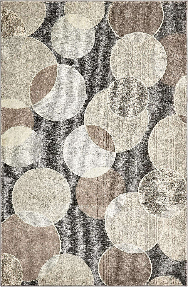 Gray 4' 1 x 6' 1 Chromatic Rectangle Area Rug 100% Polypropylene With Cotton Backing Abstract Modern Colorful Carpet Mat for Home Decor & Interior Design for Sale at Rug Engine