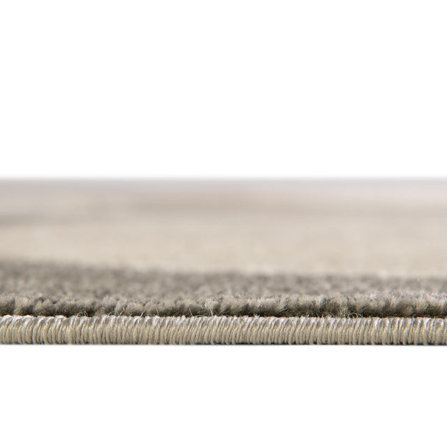 Gray 8' x 8' Chromatic Round Area Rug 100% Polypropylene With Cotton Backing Abstract Modern Colorful Carpet Mat for Home Decor & Interior Design for Sale at Rug Engine