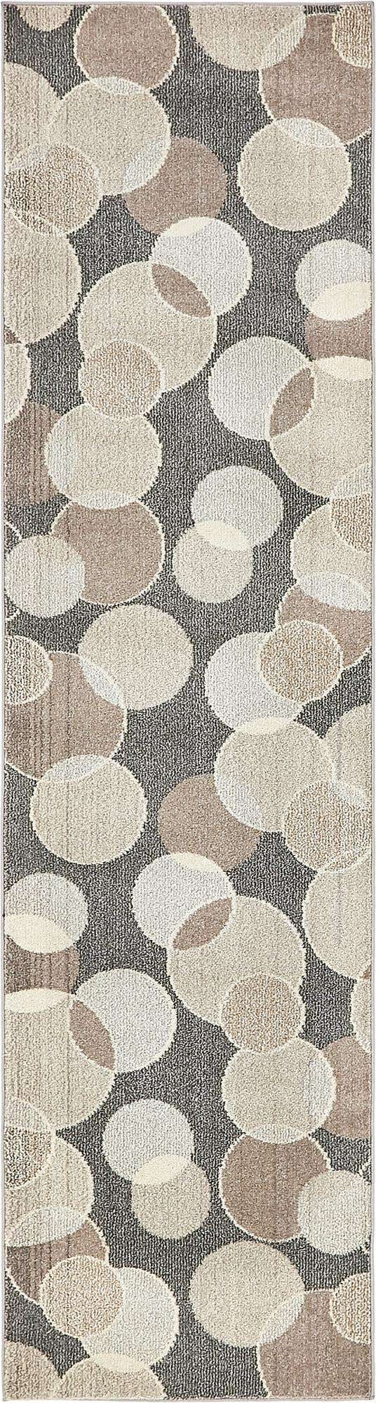 Gray 2' 7 x 10' Chromatic Runner Area Rug 100% Polypropylene With Cotton Backing Abstract Modern Colorful Carpet Mat for Home Decor & Interior Design for Sale at Rug Engine