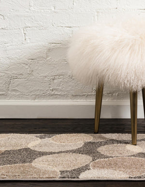 Gray 2' 7 x 10' Chromatic Runner Area Rug 100% Polypropylene With Cotton Backing Abstract Modern Colorful Carpet Mat for Home Decor & Interior Design for Sale at Rug Engine