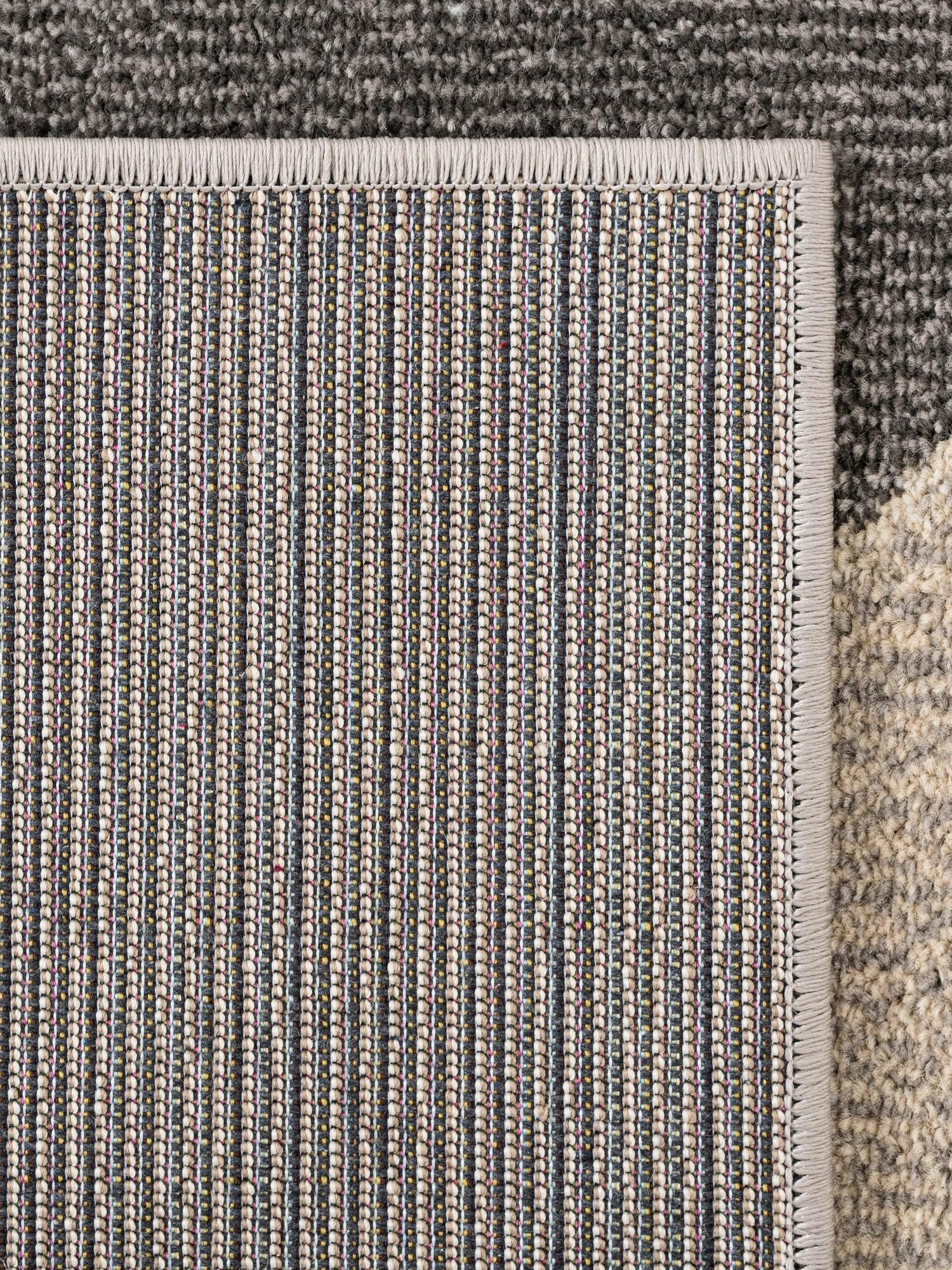 Gray 2' 2 x 6' 9 Chromatic Runner Area Rug 100% Polypropylene With Cotton Backing Abstract Modern Colorful Carpet Mat for Home Decor & Interior Design for Sale at Rug Engine