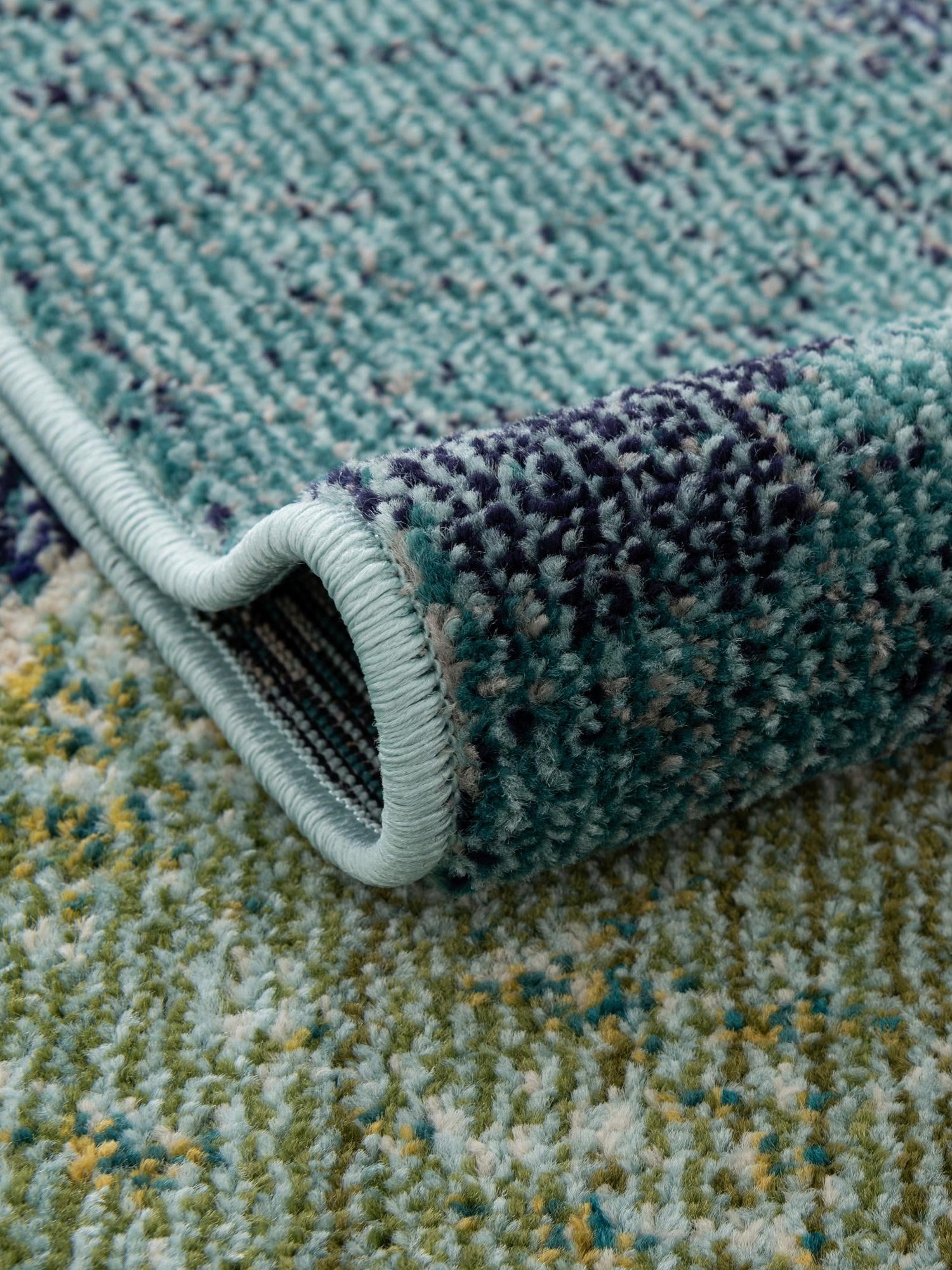 Navy Blue 8' x 10' Chromatic Rectangle Area Rug 100% Polypropylene With Cotton Backing Abstract Modern Colorful Carpet Mat for Home Decor & Interior Design for Sale at Rug Engine