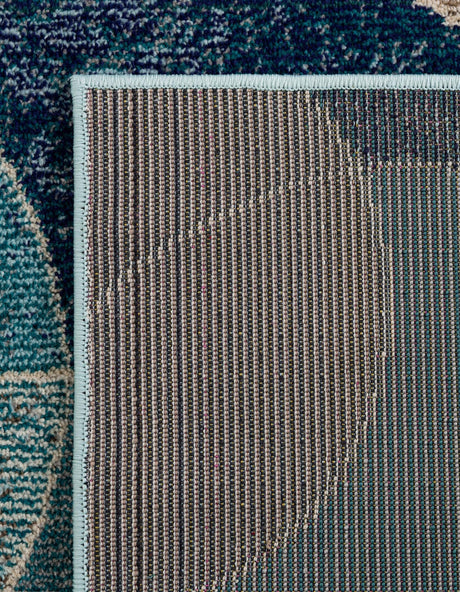 Navy Blue 5' 1 x 8' Chromatic Rectangle Area Rug 100% Polypropylene With Cotton Backing Abstract Modern Colorful Carpet Mat for Home Decor & Interior Design for Sale at Rug Engine