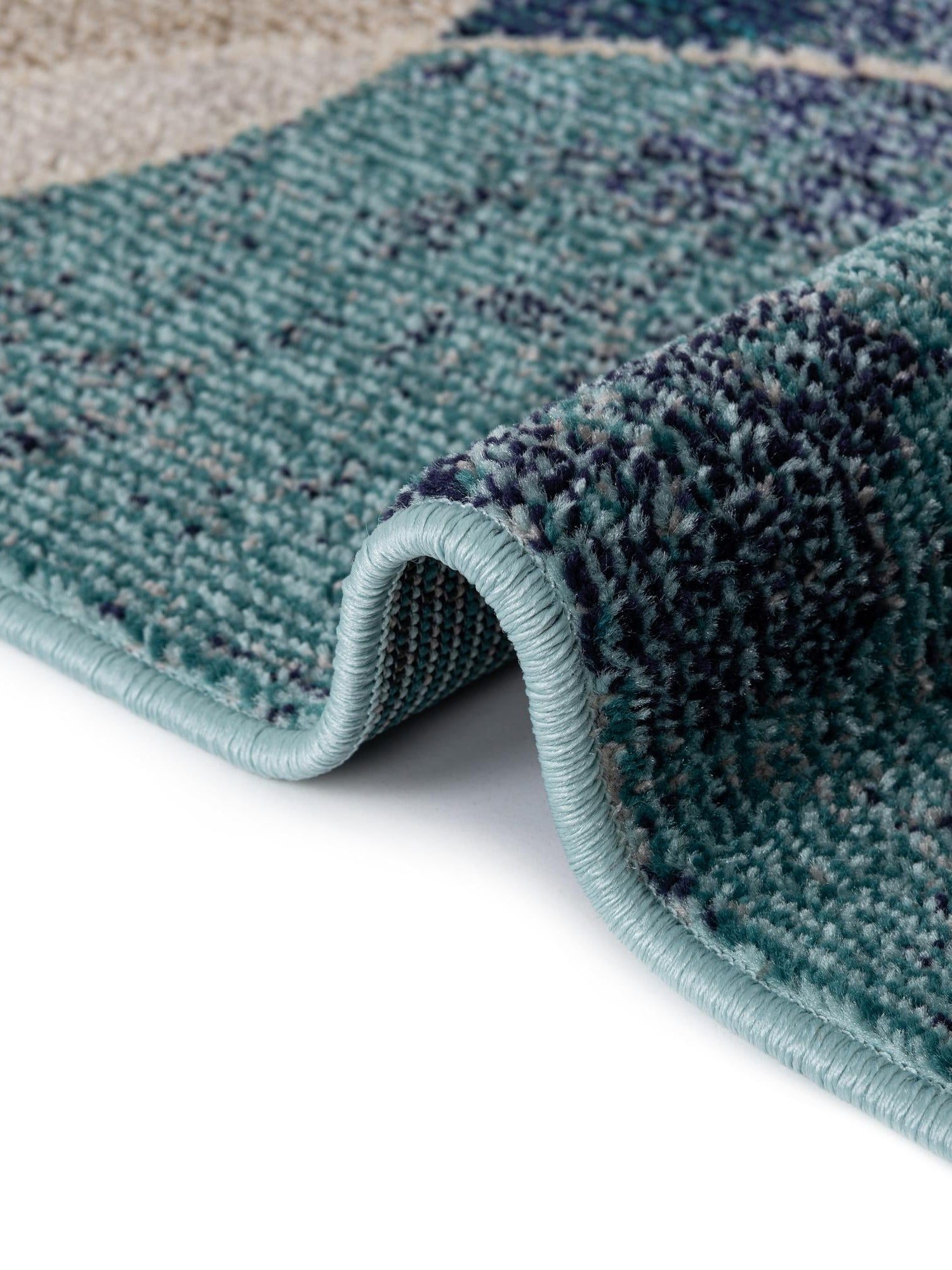 Navy Blue 8' x 10' Chromatic Rectangle Area Rug 100% Polypropylene With Cotton Backing Abstract Modern Colorful Carpet Mat for Home Decor & Interior Design for Sale at Rug Engine