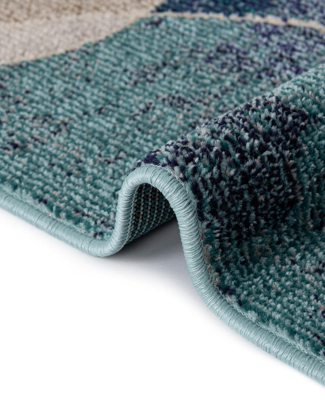 Navy Blue 8' x 10' Chromatic Rectangle Area Rug 100% Polypropylene With Cotton Backing Abstract Modern Colorful Carpet Mat for Home Decor & Interior Design for Sale at Rug Engine