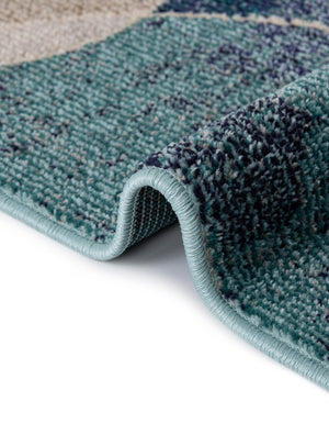 Navy Blue 5' 1 x 8' Chromatic Rectangle Area Rug 100% Polypropylene With Cotton Backing Abstract Modern Colorful Carpet Mat for Home Decor & Interior Design for Sale at Rug Engine