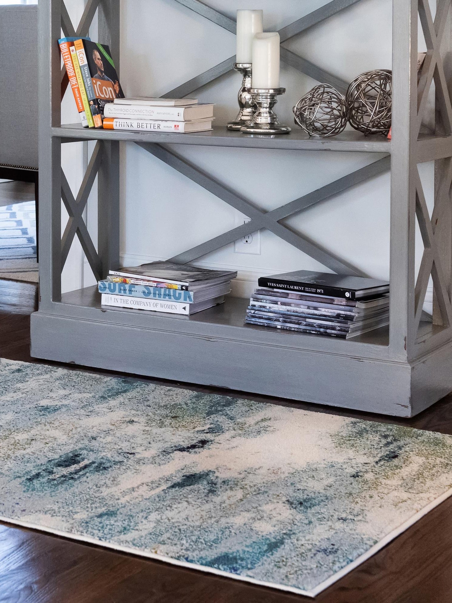 Light Blue 10' 6 x 16' 5 Chromatic Rectangle Area Rug 100% Polypropylene With Cotton Backing Abstract Modern Colorful Carpet Mat for Home Decor & Interior Design for Sale at Rug Engine