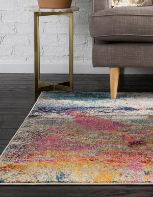 Beige 9' 10 x 13' 1 Chromatic Rectangle Area Rug 100% Polypropylene With Cotton Backing Abstract Modern Colorful Carpet Mat for Home Decor & Interior Design for Sale at Rug Engine