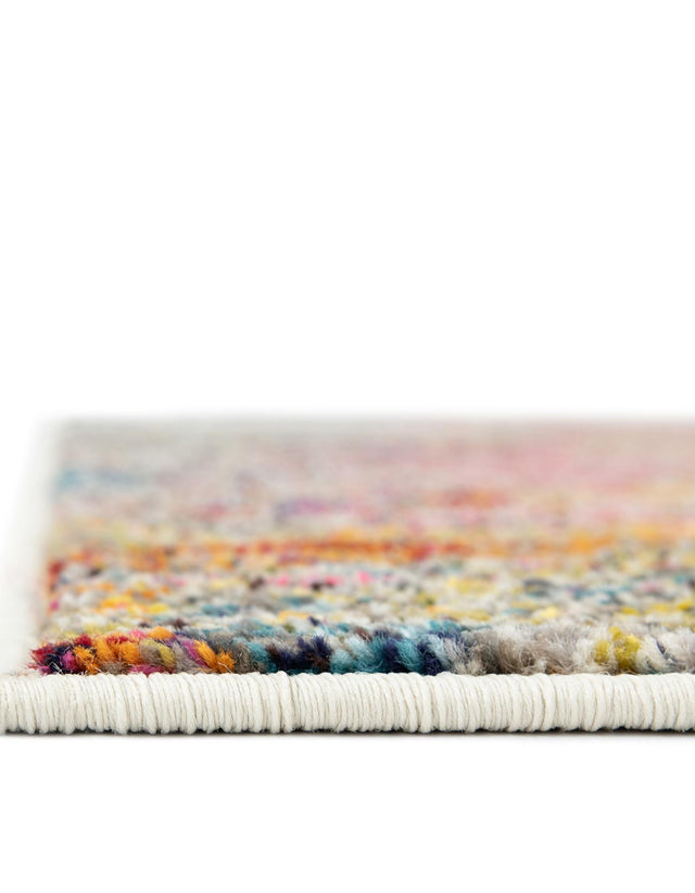 Beige 8' x 10' Chromatic Rectangle Area Rug 100% Polypropylene With Cotton Backing Abstract Modern Colorful Carpet Mat for Home Decor & Interior Design for Sale at Rug Engine