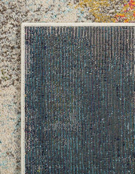 Beige 10' 6 x 16' 5 Chromatic Rectangle Area Rug 100% Polypropylene With Cotton Backing Abstract Modern Colorful Carpet Mat for Home Decor & Interior Design for Sale at Rug Engine