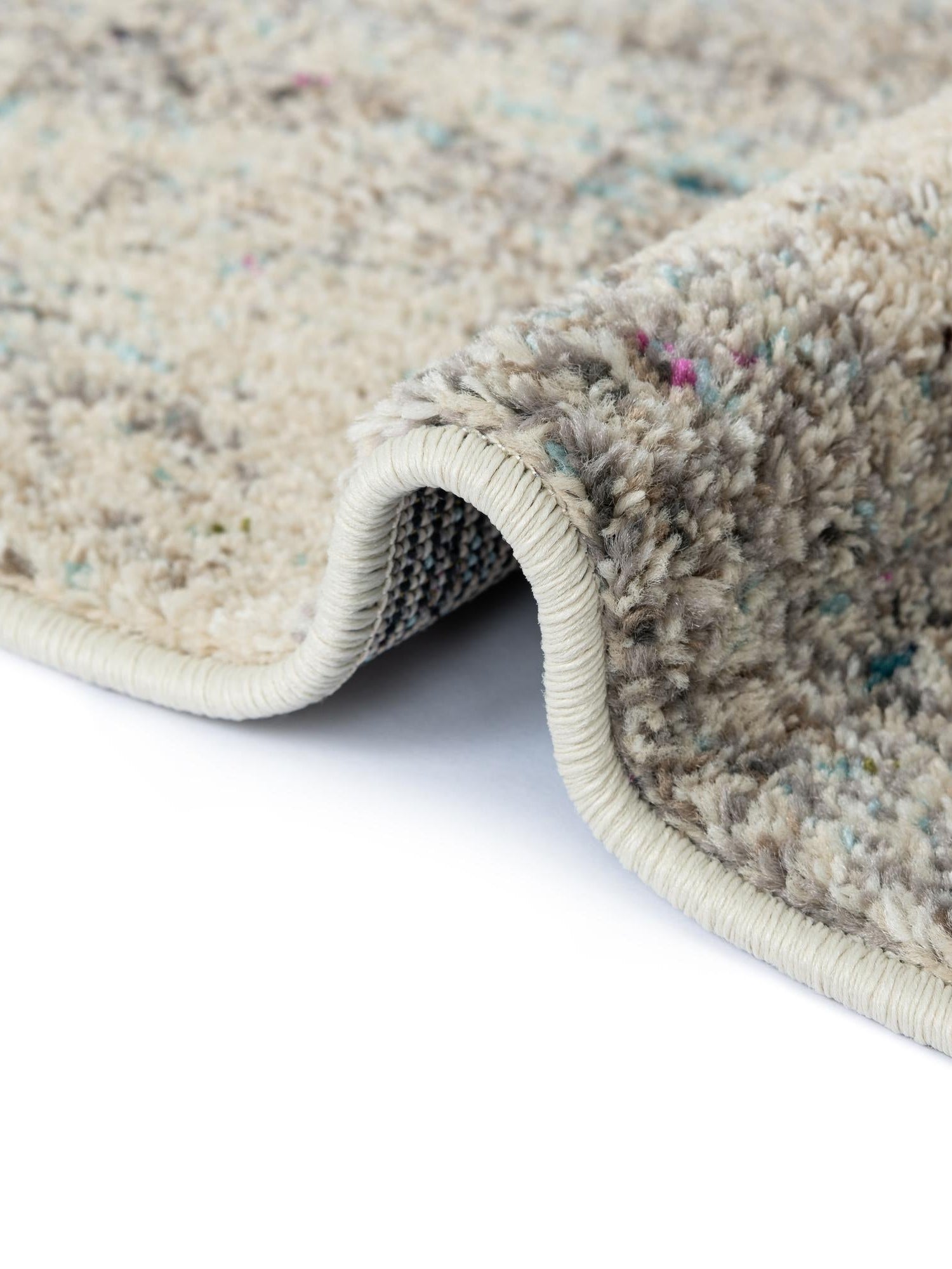 Beige 8' x 10' Chromatic Rectangle Area Rug 100% Polypropylene With Cotton Backing Abstract Modern Colorful Carpet Mat for Home Decor & Interior Design for Sale at Rug Engine