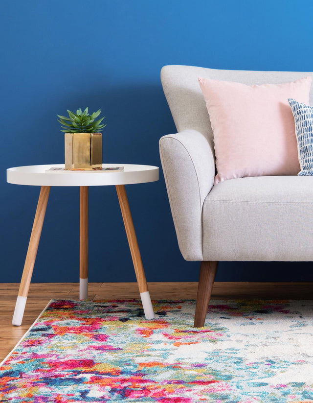 Multicolor 3' 3 x 5' 3 Chromatic Rectangle Area Rug 100% Polypropylene With Cotton Backing Abstract Modern Colorful Carpet Mat for Home Decor & Interior Design for Sale at Rug Engine