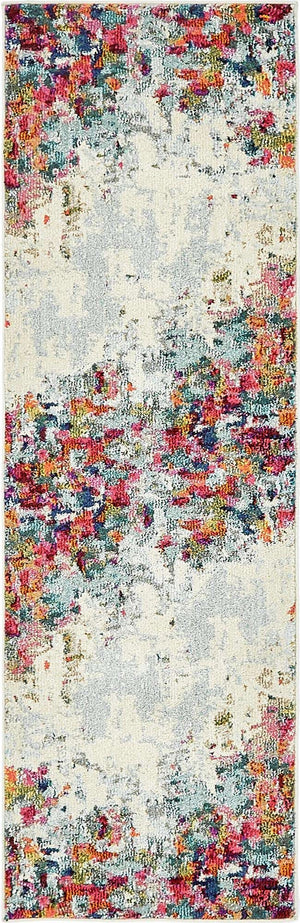 Multicolor 2' 2 x 6' 9 Chromatic Runner Area Rug 100% Polypropylene With Cotton Backing Abstract Modern Colorful Carpet Mat for Home Decor & Interior Design for Sale at Rug Engine