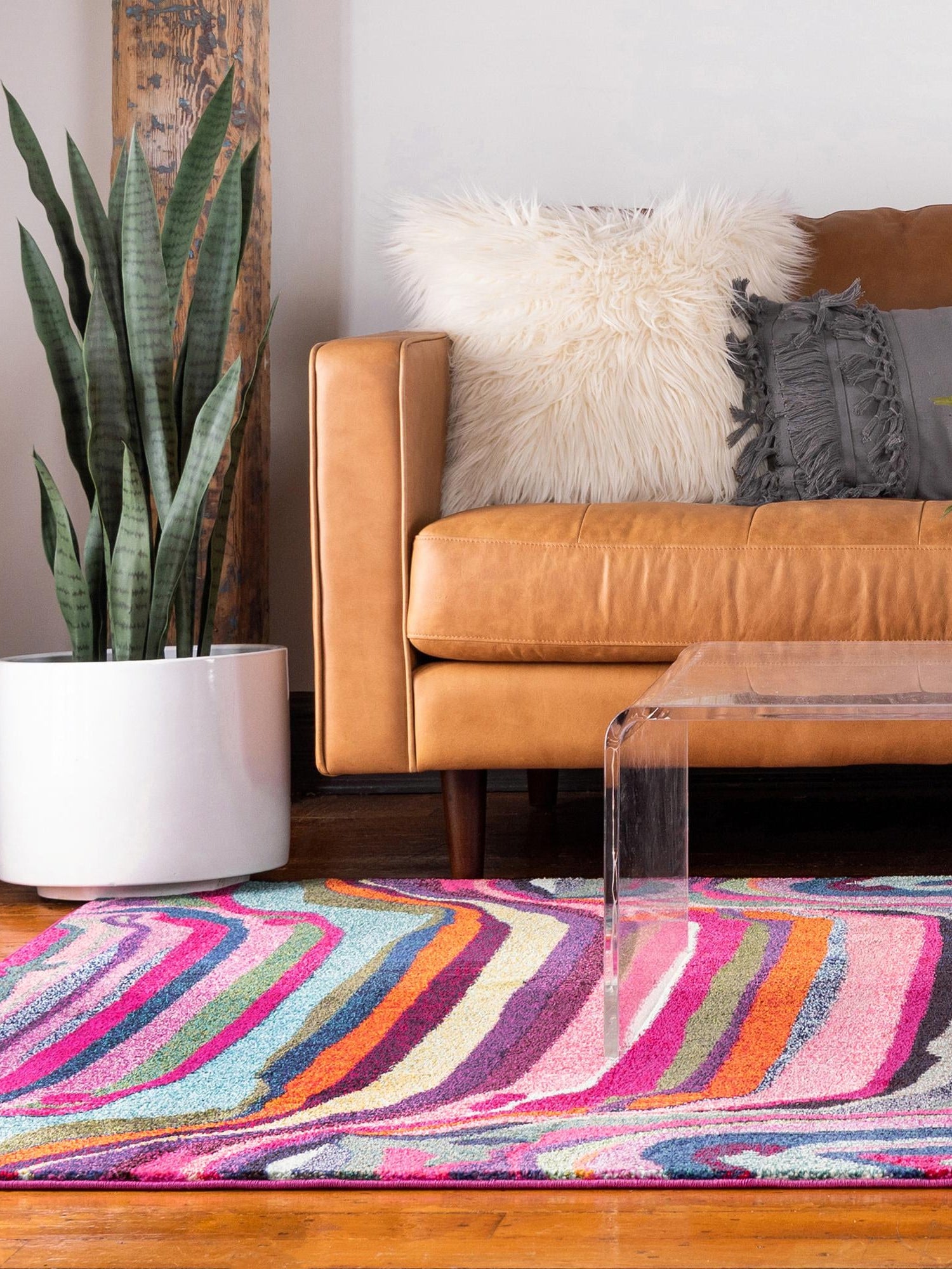 Multicolor 10' 6 x 16' 5 Chromatic Rectangle Area Rug 100% Polypropylene With Cotton Backing Abstract Modern Colorful Carpet Mat for Home Decor & Interior Design for Sale at Rug Engine