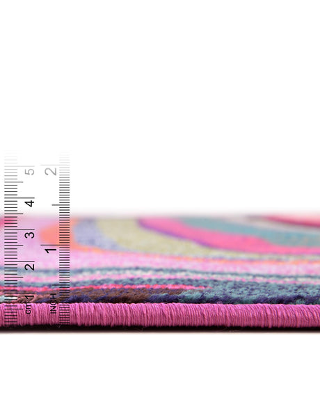 Multicolor 9' x 12' Chromatic Rectangle Area Rug 100% Polypropylene With Cotton Backing Abstract Modern Colorful Carpet Mat for Home Decor & Interior Design for Sale at Rug Engine