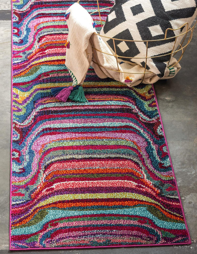 Multicolor 2' 2 x 7' Chromatic Runner Rug