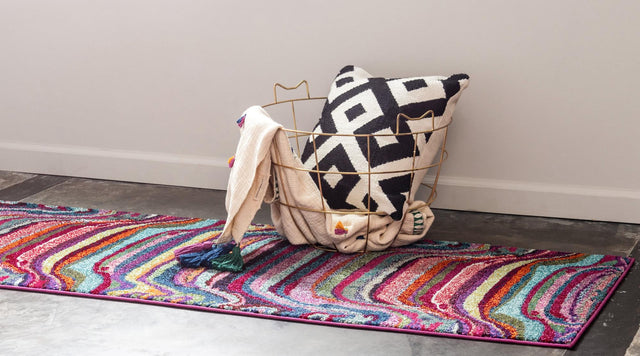 Multicolor 2' 2 x 7' Chromatic Runner Rug