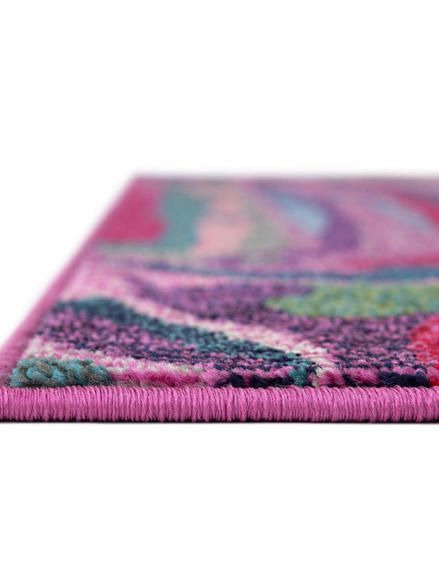 Multicolor 2' 7 x 10' Chromatic Runner Area Rug 100% Polypropylene With Cotton Backing Abstract Modern Colorful Carpet Mat for Home Decor & Interior Design for Sale at Rug Engine