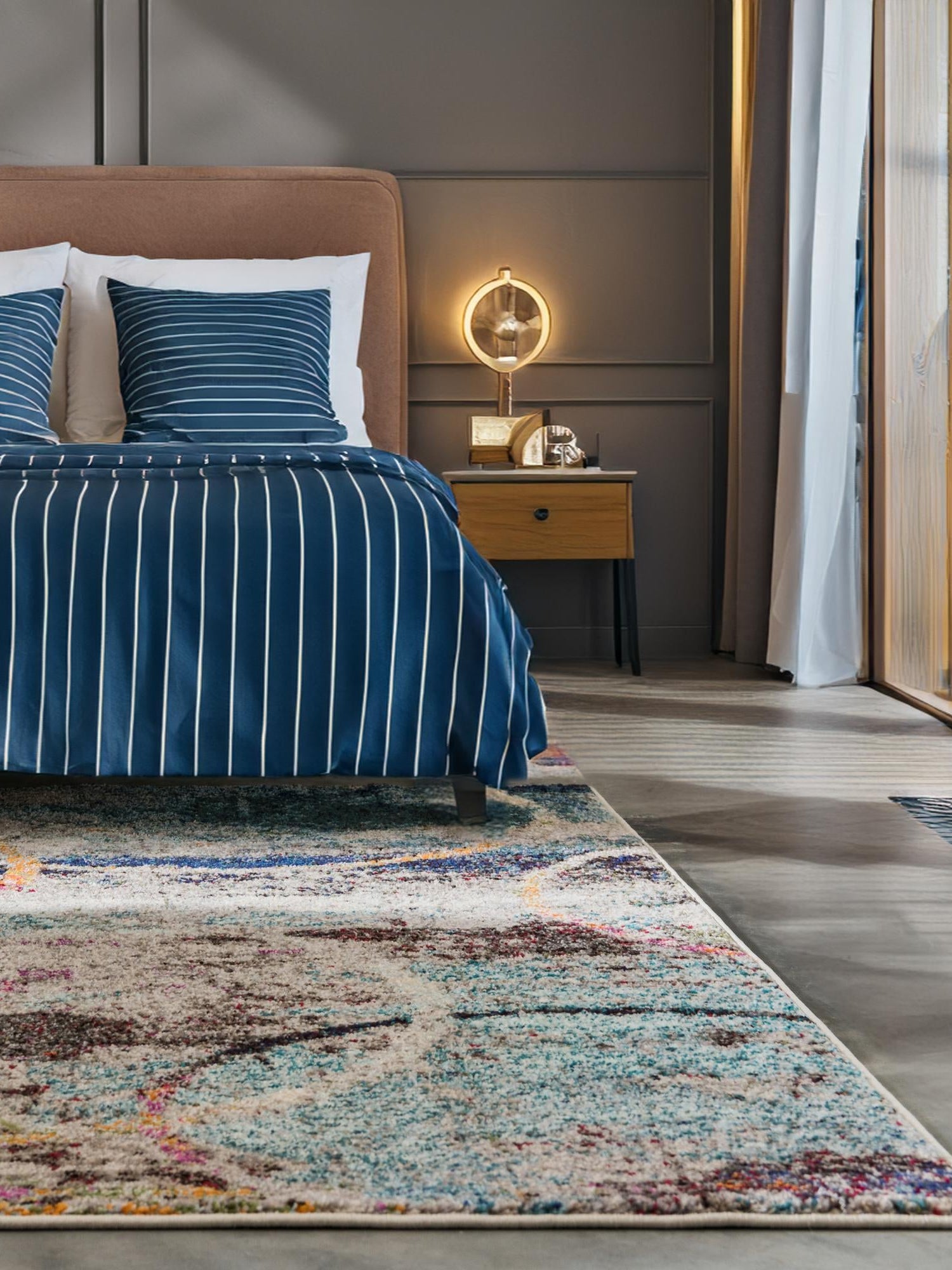 Multicolor 10' 6 x 16' 5 Chromatic Rectangle Area Rug Discounted Clearance Final Sale 100% Polypropylene With Cotton Backing Abstract Modern Colorful Carpet Mat for Home Decor & Interior Design for Sale at Rug Engine