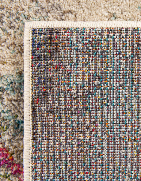 Multicolor 5' 1 x 8' Chromatic Rectangle Area Rug 100% Polypropylene With Cotton Backing Abstract Modern Colorful Carpet Mat for Home Decor & Interior Design for Sale at Rug Engine