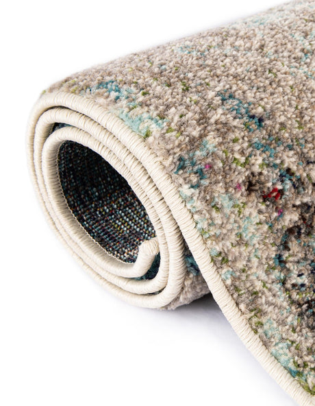 Multicolor 2' x 6' 9 Chromatic Runner Area Rug 100% Polypropylene With Cotton Backing Abstract Modern Colorful Carpet Mat for Home Decor & Interior Design for Sale at Rug Engine