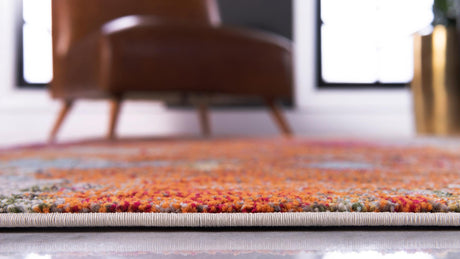 Multicolor 4' 1 x 6' 1 Chromatic Rectangle Area Rug 100% Polypropylene With Cotton Backing Abstract Modern Colorful Carpet Mat for Home Decor & Interior Design for Sale at Rug Engine