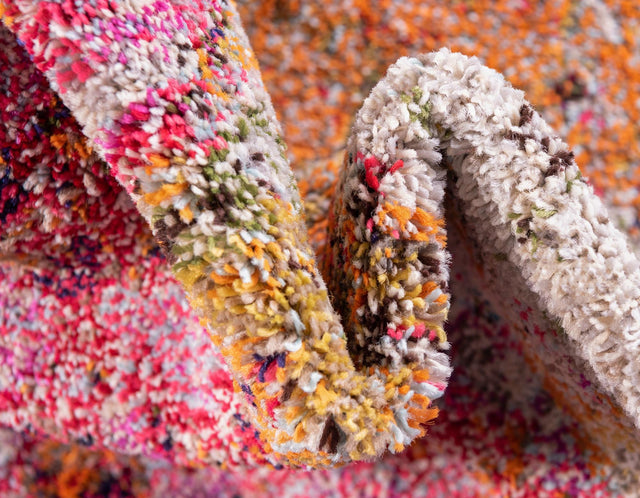 Multicolor 2' 2 x 6' 9 Chromatic Runner Area Rug 100% Polypropylene With Cotton Backing Abstract Modern Colorful Carpet Mat for Home Decor & Interior Design for Sale at Rug Engine