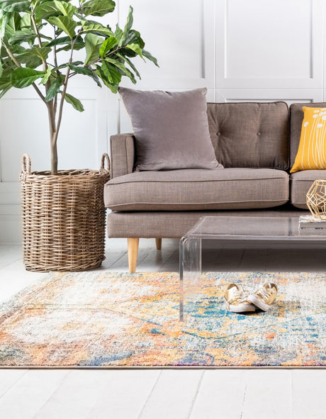 Beige 5' 1 x 8' Monterey Rectangle Area Rug 100% Polypropylene Colorful Easy Clean Traditional Carpet for Living Room, Bedrooms, Dining, Kitchen for Sale at Rug Engine