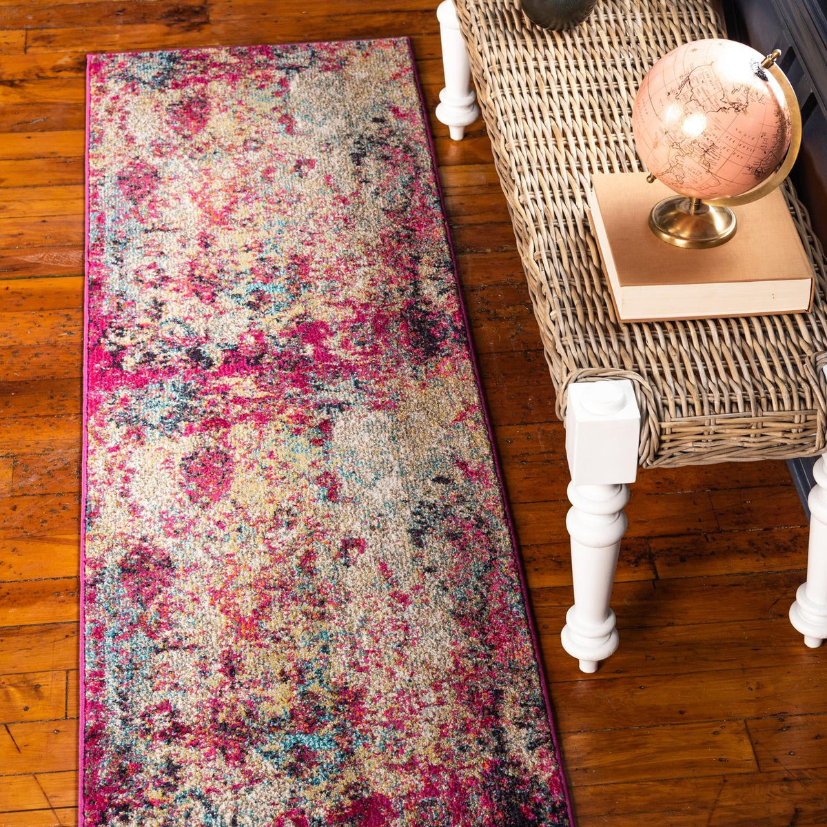 Multicolor 2' 7 x 10' Monterey Runner Area Rug 100% Polypropylene Colo ...