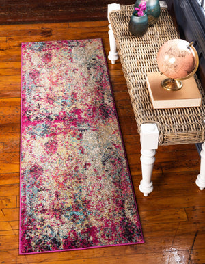 Multicolor 2' 7 x 10' Monterey Runner Area Rug 100% Polypropylene Colorful Easy Clean Traditional Carpet for Living Room, Bedrooms, Dining, Kitchen for Sale at Rug Engine