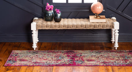 Multicolor 2' 7 x 10' Monterey Runner Area Rug 100% Polypropylene Colorful Easy Clean Traditional Carpet for Living Room, Bedrooms, Dining, Kitchen for Sale at Rug Engine