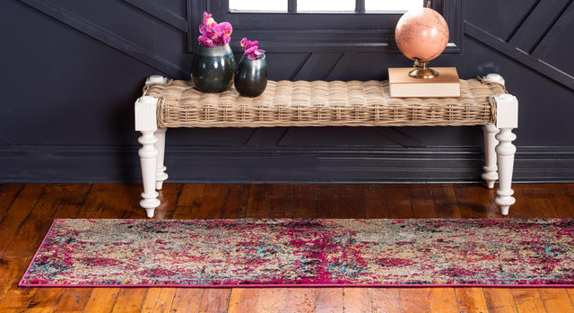 Multicolor 2' 7 x 10' Monterey Runner Area Rug 100% Polypropylene Colorful Easy Clean Traditional Carpet for Living Room, Bedrooms, Dining, Kitchen for Sale at Rug Engine