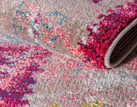 Pink 2' x 3' 1 Monterey Rectangle Area Rug 100% Polypropylene Colorful Easy Clean Traditional Carpet for Living Room, Bedrooms, Dining, Kitchen for Sale at Rug Engine