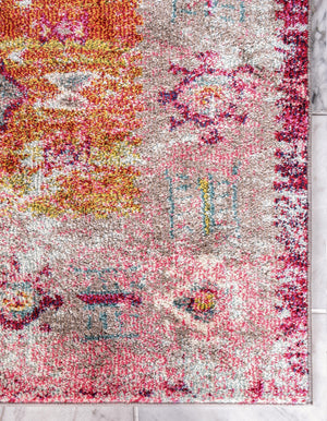Pink 2' x 6' 9 Monterey Runner Area Rug 100% Polypropylene Colorful Easy Clean Traditional Carpet for Living Room, Bedrooms, Dining, Kitchen for Sale at Rug Engine