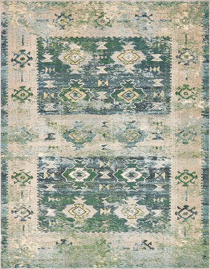 Green 8' x 10' Monterey Rectangle Area Rug 100% Polypropylene Colorful Easy Clean Traditional Carpet for Living Room, Bedrooms, Dining, Kitchen for Sale at Rug Engine
